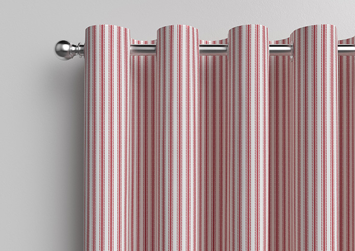 Lace Stripes, Rouge - Made to Measure Curtains - Image 12